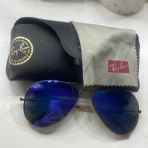 purple aviator women ray ban